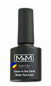 Топ люминесцетный с липким слоем для гель-лака Glow In The Dark M-in-M, 7,5мл ― My Beauty
