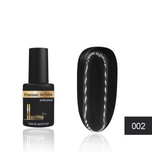 Гель-лак Lumina Lux №002, классический ярко-черный, 3 мл ― My Beauty
