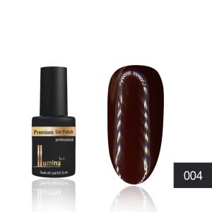 Гель-лак Lumina Lux №004, темный шоколад, 3 мл ― My Beauty