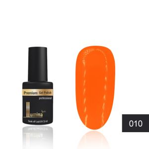 Гель-лак Lumina Lux №010, мандариновый, 3 мл ― My Beauty