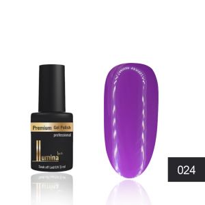 Гель-лак Lumina Lux №024, фиалковый, 3 мл  ― My Beauty