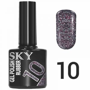 Гель-лак SKY №010 цвет мокрого асфальта шиммерный , 10мл ― My Beauty
