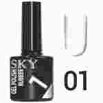 Гель-лак SKY №001 белый, 10мл