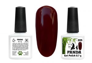 Гель-лак PANDA №205 тёмный бордо,  8,7 мл ― My Beauty