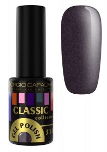 Гель-лак GIORGIO CAPACHINI CLASSIC №314 тёмный шоколад с фиолетово-розвым шиммером  , 8мл ― My Beauty
