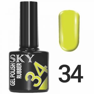 Гель-лак SKY №034 неоновый желтый, 10мл ― My Beauty
