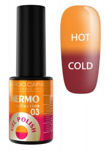 Гель-лак GIORGIO CAPACHINI THERMO №3 красный в оранжевый , 7мл ― My Beauty