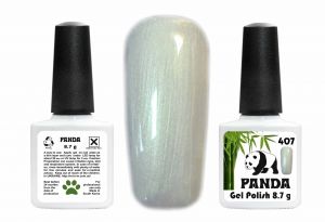 Гель-лак PANDA №407 молочный с салатовым шиммерным переливом,  8,7 мл ― My Beauty
