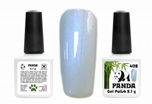 Гель-лак PANDA №408 молочный с голубым шиммерным переливом,  8,7 мл ― My Beauty