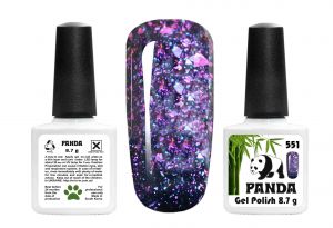 Гель-лак PANDA №551 филетово-зелёная бирюза голографическая,  8,7 мл ― My Beauty