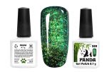 Гель-лак PANDA №559 желто-зелёные блёстки и голографика,  8,7 мл
