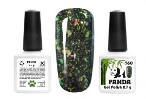 Гель-лак PANDA №560 розовая, желтая, зелёно-оранжевая голографика,   8,7 мл ― My Beauty