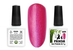 Гель-лак PANDA №605 малиновый металлик,   8,7 мл ― My Beauty