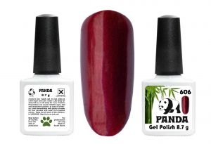Гель-лак PANDA №606 бордовый металлик,   8,7 мл ― My Beauty