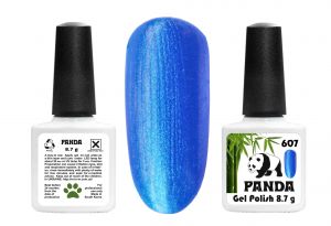 Гель-лак PANDA №607 голубой металлик,   8,7 мл ― My Beauty