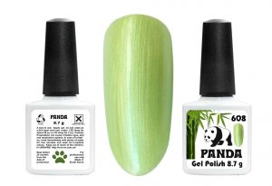Гель-лак PANDA №608 салатовый металлик,   8,7 мл ― My Beauty