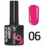 Гель-лак SKY №006 ярко-розовый , 10мл