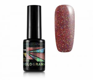 Гель-лак GIORGIO CAPACHINI HOLOGRAM+ №705 коричнево-рыжий голограммный, 7мл ― My Beauty