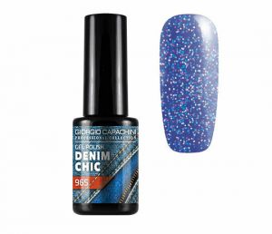 Гель-лак GIORGIO CAPACHINI DENIM CHIC №965 голубой фиолетовый шиммер на голубой основе, 7мл ― My Beauty