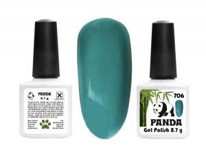 Гель-лак PANDA №706 бирюзовый витражный,   8,7 мл ― My Beauty