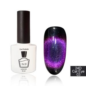 24D Cat Eye MB 03 фиолетово-малиново-синий , магнитный  8мл ― My Beauty