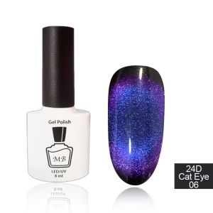 24D Cat Eye MB 06 фиолетово-сине-голубой , магнитный  8мл ― My Beauty