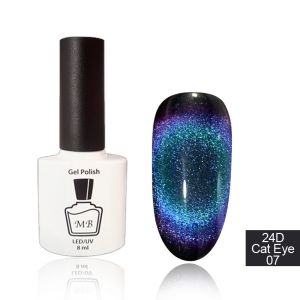 24D Cat Eye MB 07 голубо-зелено-фиолетовый , магнитный  8мл ― My Beauty