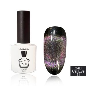 24D Cat Eye MB 11 фиолетово-малиново-золотой , магнитный  8мл ― My Beauty