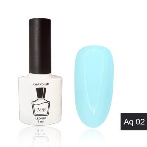Гель-лак MB Aq-02 молочный бирюзовый Aquamarine Collection, эмаль 8 мл ― My Beauty