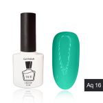 Гель-лак MB Aq-16 яркий изумрудный бирюзовый Aquamarine Collection, эмаль 8 мл