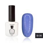 Гель-лак MB Bl-06 насыщенный васильковый голубой Blue Collection, эмаль 8 мл