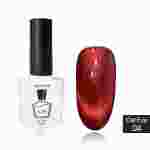 Гель-лак Cat Eye MB 04 красный с микроблеском, магнитный  8мл
