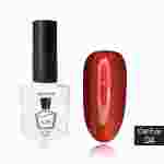 Гель-лак Cat Eye MB 04 красный с микроблеском, магнитный  8мл