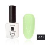 Гель-лак MB G-01 светлый салатовый Green Collection, эмаль 8 мл