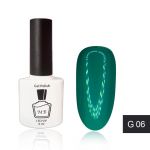 Гель-лак MB G-06 бирюзовый, преобладает зеленый Green Collection, эмаль 8 мл