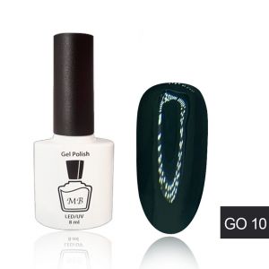 Гель-лак MB GO-10 очень темный оливковый, бутылочный Green Olive Collection, эмаль 8 мл мл ― My Beauty