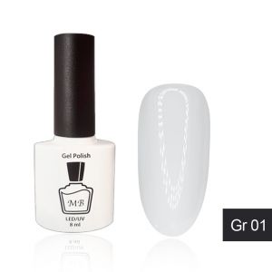 Гель-лак MB Gr-01 молочный серый Grey Collection, эмаль 8 мл ― My Beauty