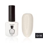 Гель-лак MB Gr-06 светлый бежево-серый, белый песок Grey Collection, эмаль 8 мл