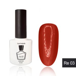 Гель-лак MB Re-03 классический красный RED Collection, эмаль 8 мл ― My Beauty