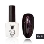 Гель-лак MB Re-11 темная марсала с блестками RED Collection 8 мл