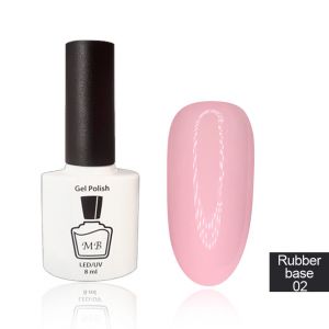 MB Rubber Cover Base 02 Каучуковая камуфлирующая база Нежно-розовый 8 мл ― My Beauty