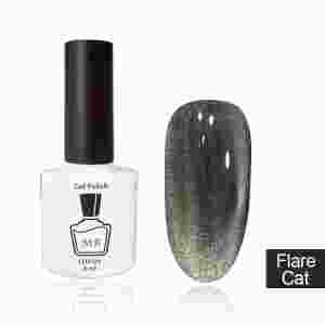 Гель-лак Flare Cat Eye MB серый c шиммером, магнитный  8мл ― My Beauty