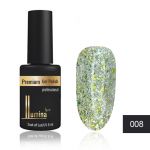 Lumina Lux №008, серебристо-золотые блестки разного размера