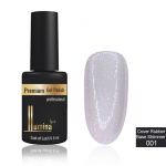 Lumina Lux Cover Rubber Base Shimmer №001, молочно-розовая с серебряным шиммером