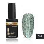Lumina Lux №009, серебристо-голубые блестки разного размера