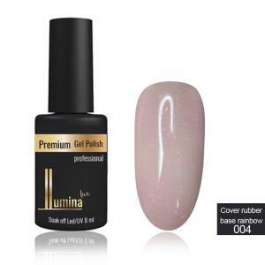 Lumina Lux Cover Rubber Base Rainbow №004, 8 мл ― My Beauty