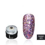 Lumina Lux Starlight №003, блестки розовое серебро, голограмма разного размера